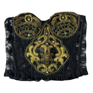 Victoria Secrets Beaded Strapless Corset Vintage Y2K